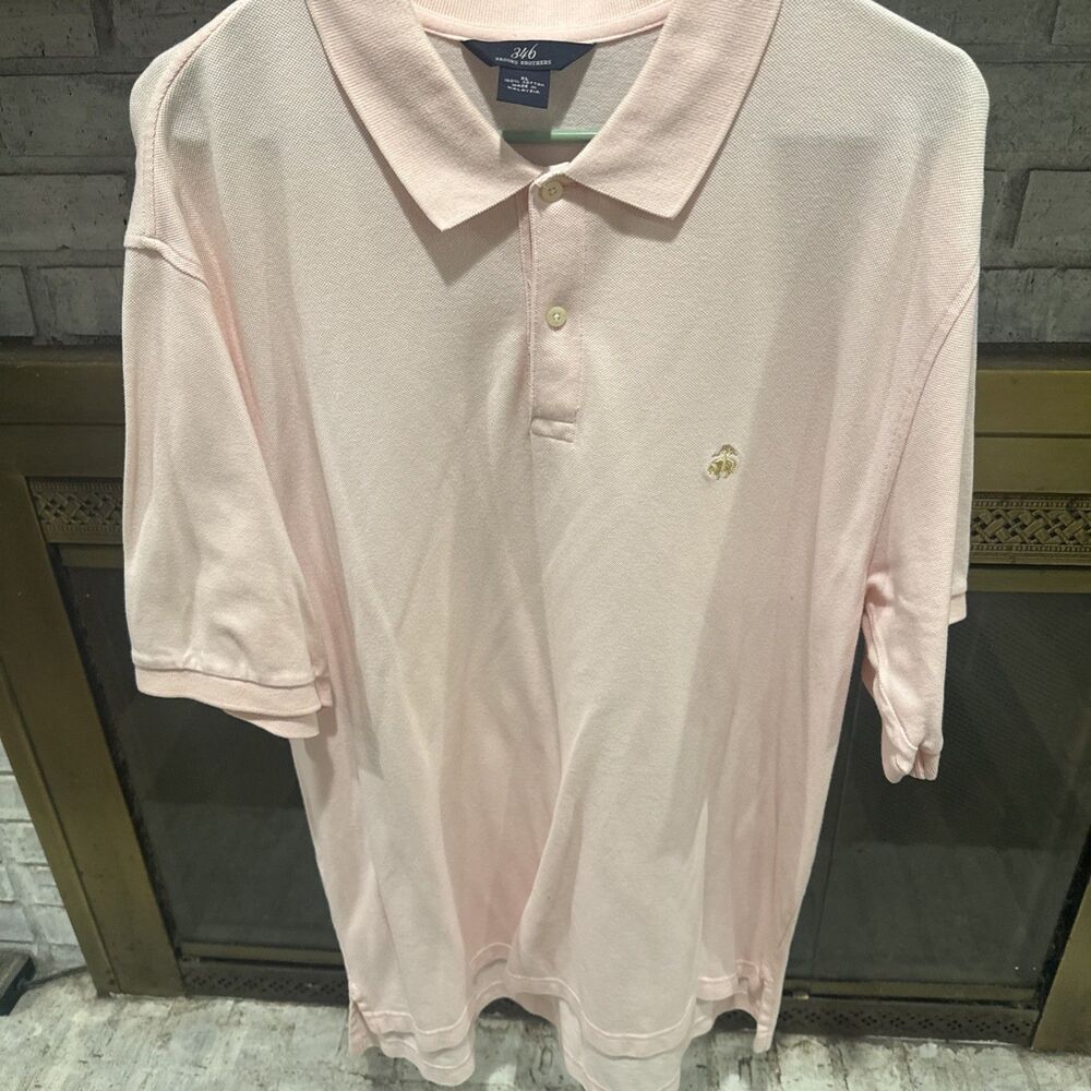 Brooks Brothers 346 Mens Pink Polo Shirt Size XL